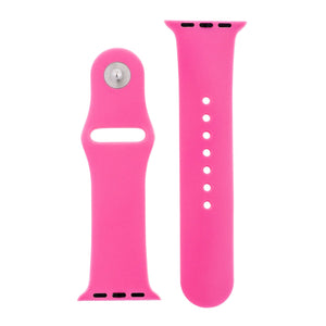 Hot Pink Silicone Sports Watch Band 38mm - Jewelry Xoxo