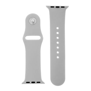 Light Grey Silicone Sports Watch Band 38mm - Jewelry Xoxo