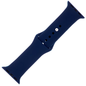 Navy Blue Silicone Sports Watch Band 38mm - Jewelry Xoxo