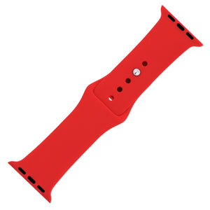 Cherry Red Silicone Sports Watch Band 38mm - Jewelry Xoxo