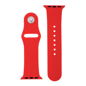 Cherry Red Silicone Sports Watch Band 38mm - Jewelry Xoxo