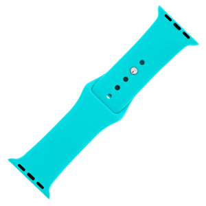 Totally Turquoise Silicone Sports  Watch Band 38mm - Jewelry Xoxo