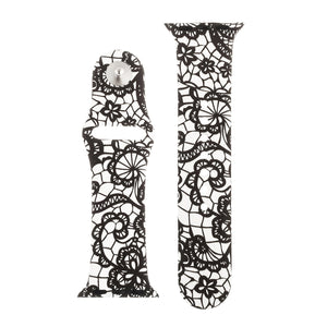 Modern Lace Silicone Sports Watch Band 42mm - Jewelry Xoxo