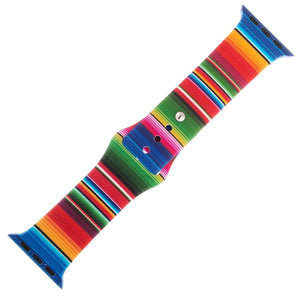 Rainbow Silicone Sports Watch Band 42mm - Jewelry Xoxo
