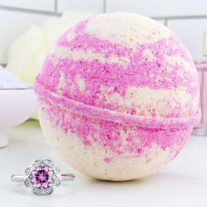 Tropical Grapefruit  Jewelry Bath Bomb - Jewelry Xoxo